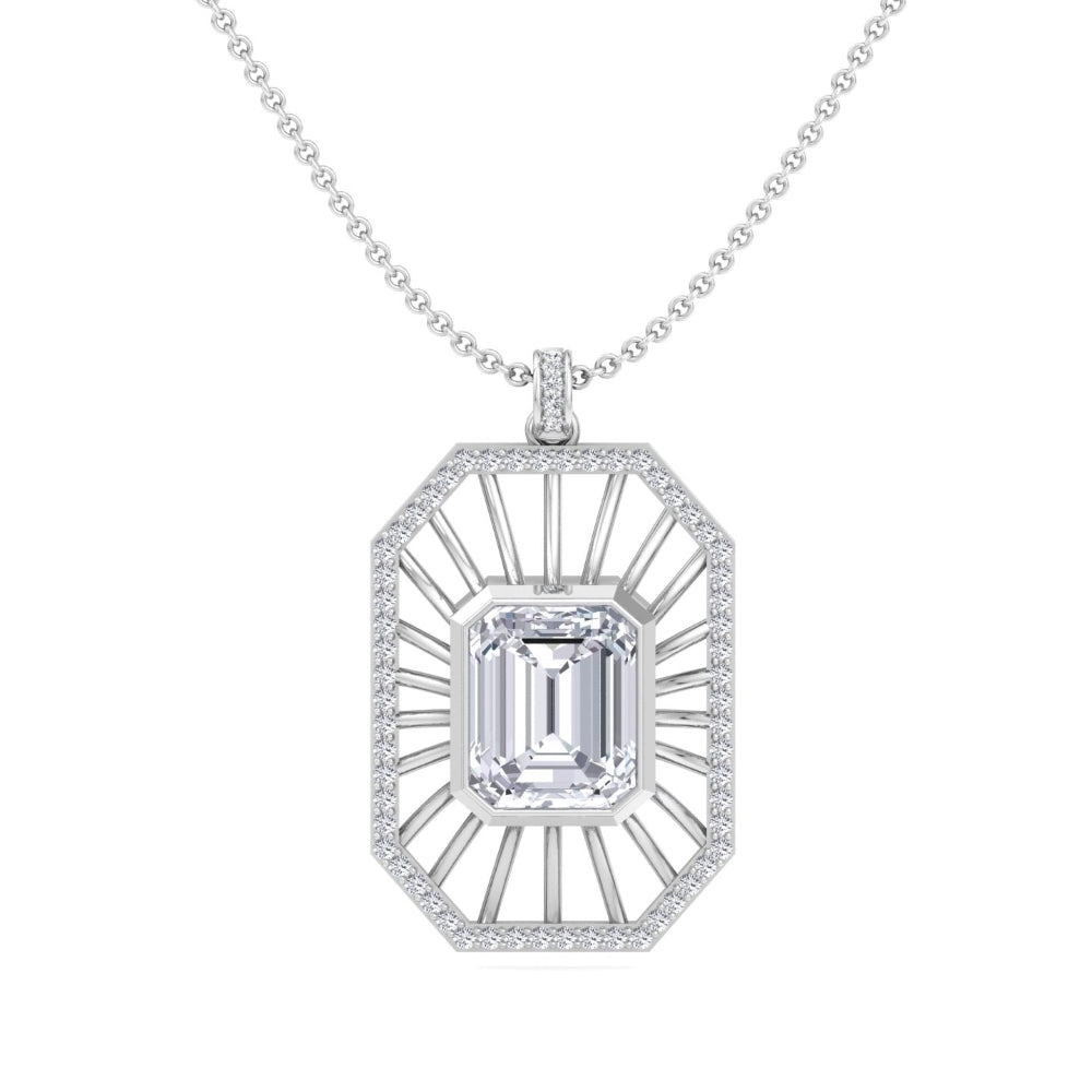 Silver Fairytale Pendant With Chain. The design of the "Silver Fairytale Pendant" draws inspiration from the captivating tale...