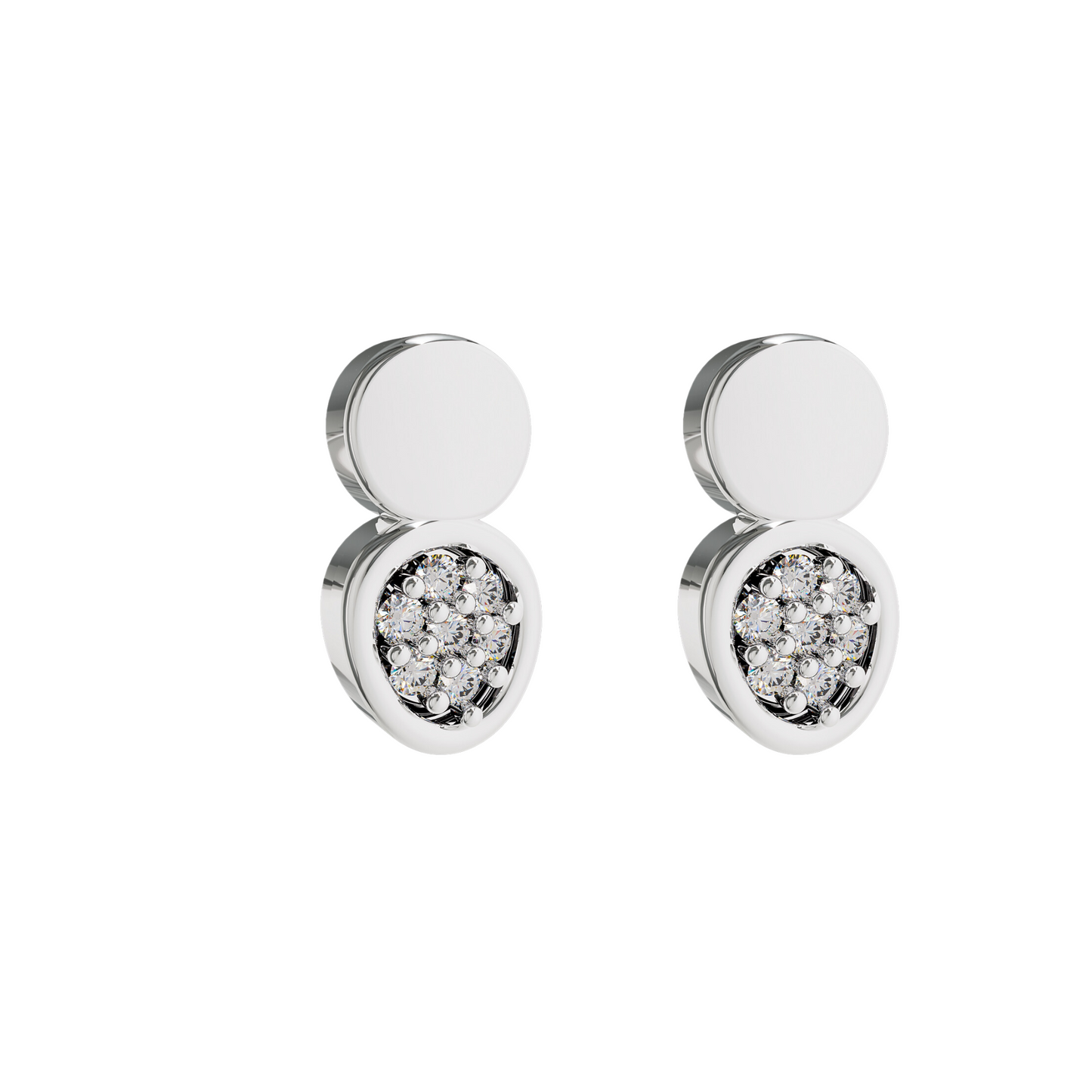 Minimal Silver Studs In Silver- 925 Sterling Silver. Taking you to the world of understated elegance and timeless simplicity!...