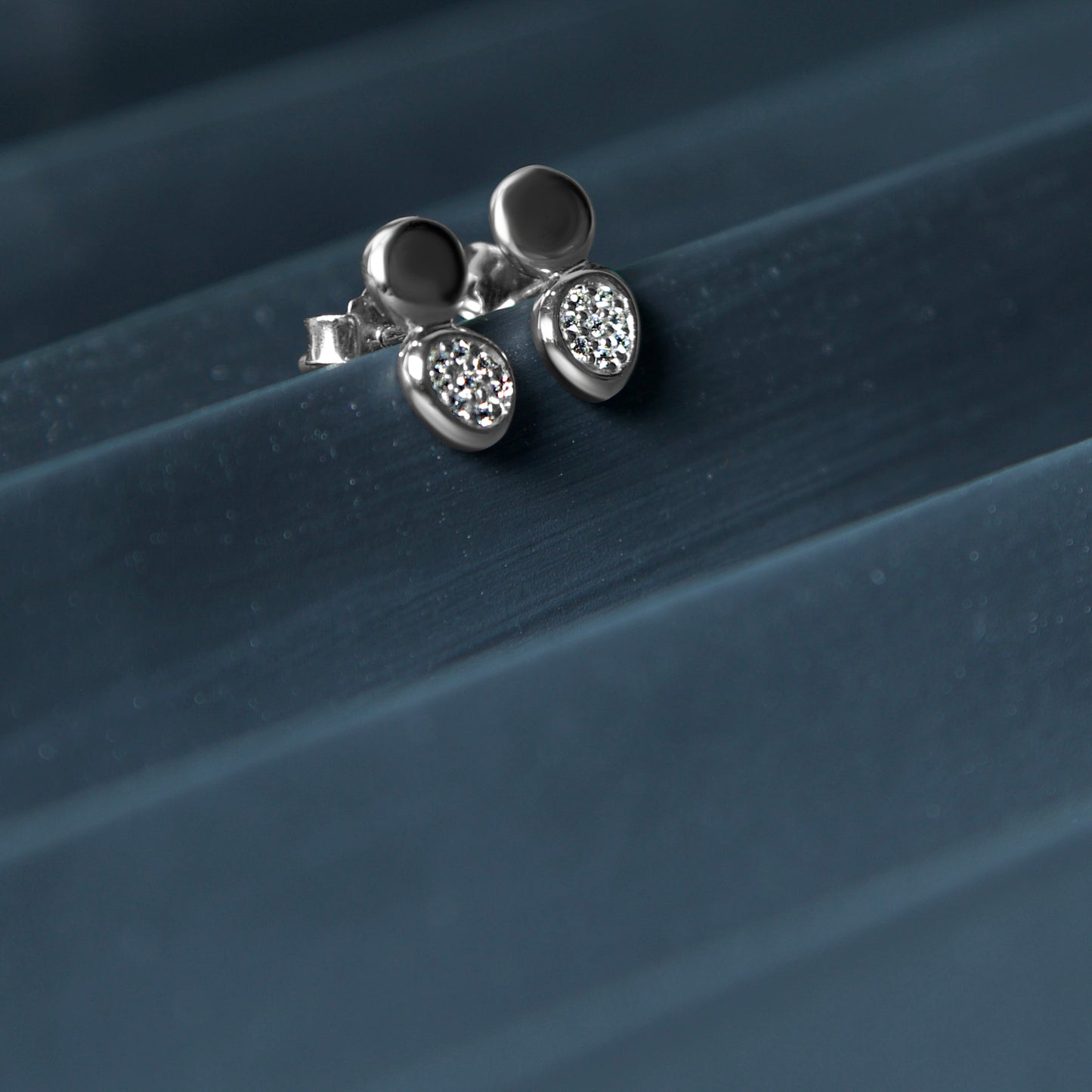 Minimal Silver Studs In Silver- 925 Sterling Silver