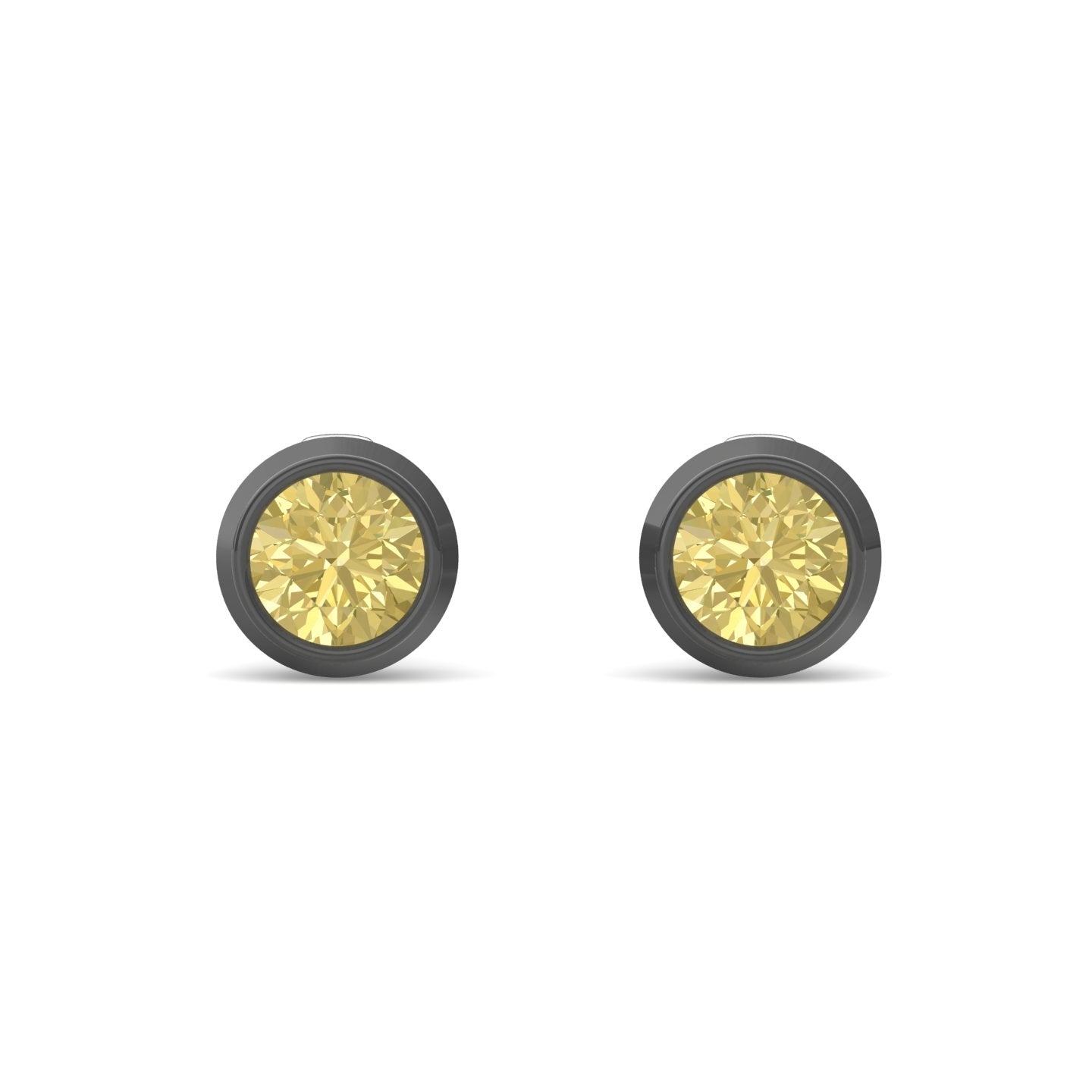 Dexter Minimal yellow citron Studs- Fine Ruthenium-Plated. Indulge in the allure of mystery and elegance with Dexter Minimal ...