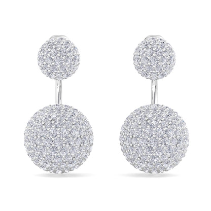 Louis Shimmering Front and Back Silver Earrings. It is this captivating play of light and movement that serves as the inspira...