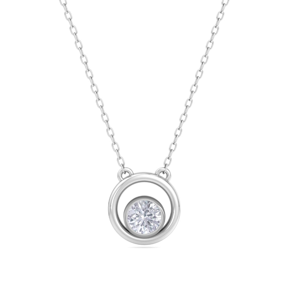 Sterling Floating Solitaire Pendant In Silver - 925 Sterling Silver. The Sterling Floating Solitaire Pendant in 925 sterling ...