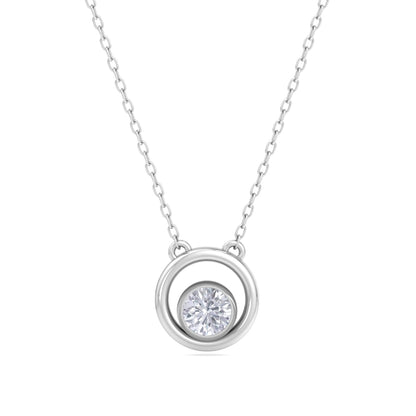 Sterling Floating Solitaire Pendant In Silver - 925 Sterling Silver. The Sterling Floating Solitaire Pendant in 925 sterling ...