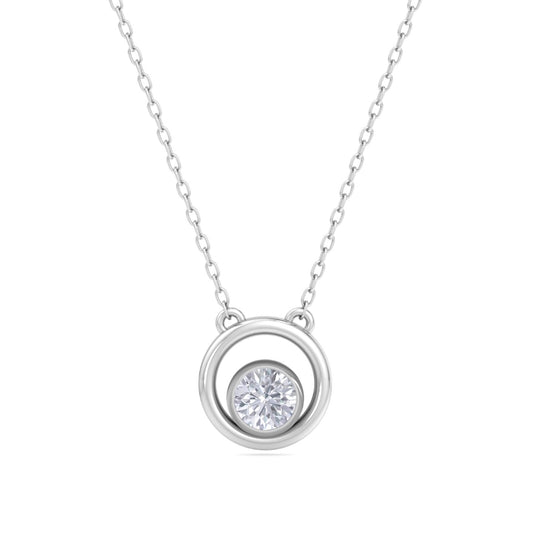 Sterling Floating Solitaire Pendant In Silver - 925 Sterling Silver. The Sterling Floating Solitaire Pendant in 925 sterling ...