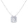 Estella Baguette Cut Silver Pendant