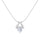 Camila Solitaire Drop Linked Pendant In Silver- 925 Sterling Silver