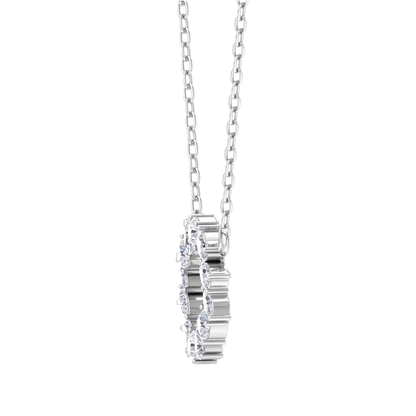 Myrie Mixed Cut Pendant In Silver- 925 Sterling Silver