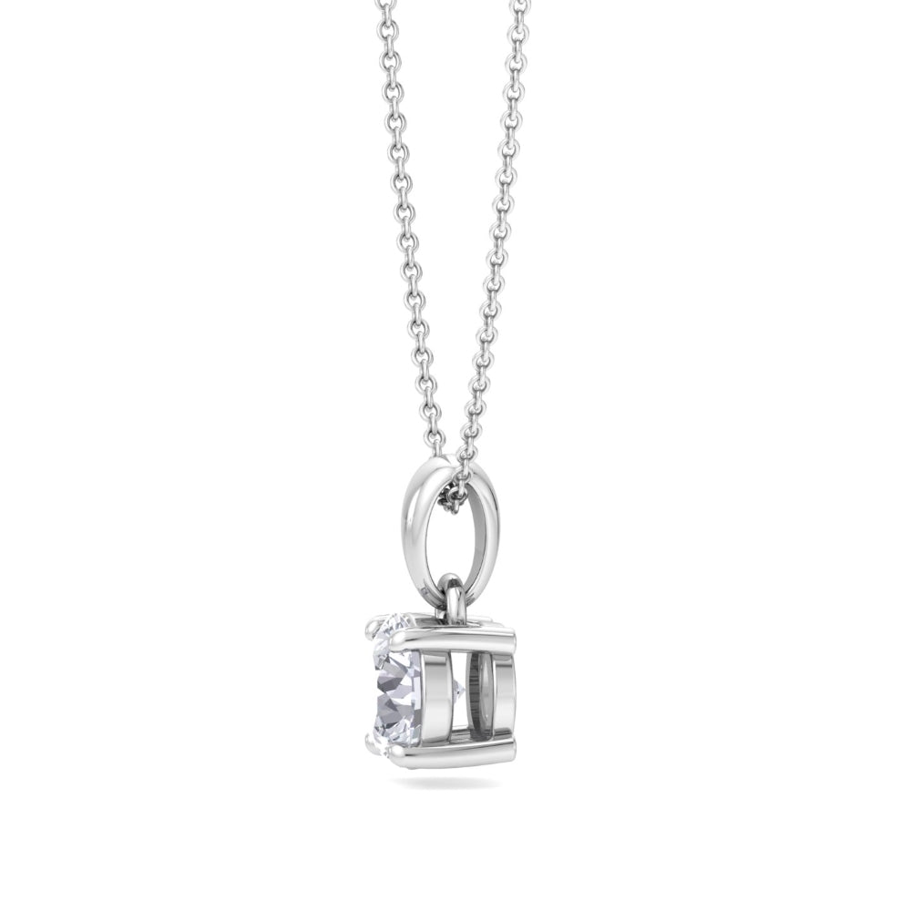 Signature Solitaire Pendant In Silver - 925 Sterling Silver