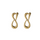 Isabel Infinity Gold Plated Earrings- 18K Gold Plated