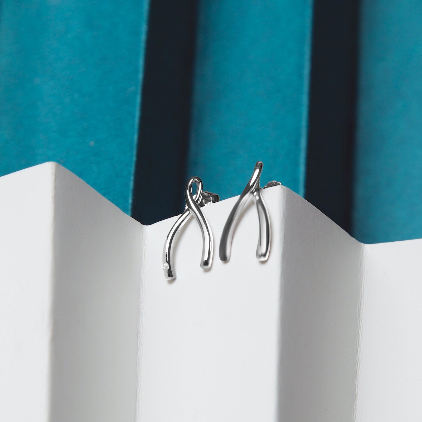 Silver Wishbone Earrings - A Symbol of Hope and Aspiration