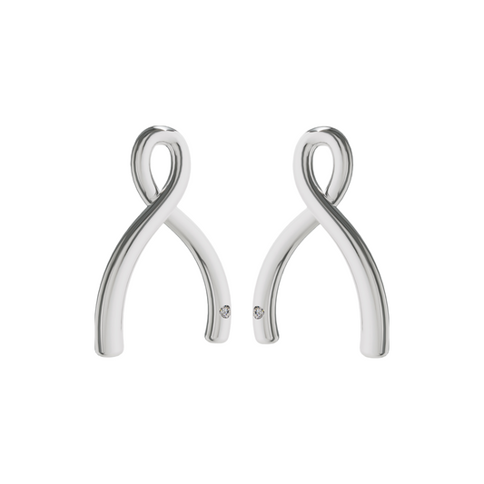 Silver Wishbone Earrings - A Symbol of Hope and Aspiration. These dainty silver wishbone earrings are a symbol of hope and as...