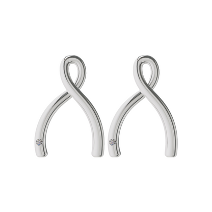 Silver Wishbone Earrings - A Symbol of Hope and Aspiration