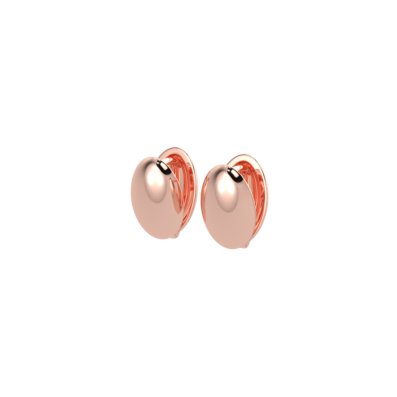 imperial chic rose gold earrings -18k rose gold plated