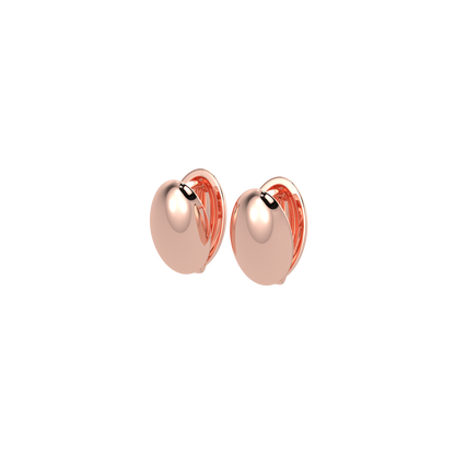 imperial chic rose gold earrings -18k rose gold plated