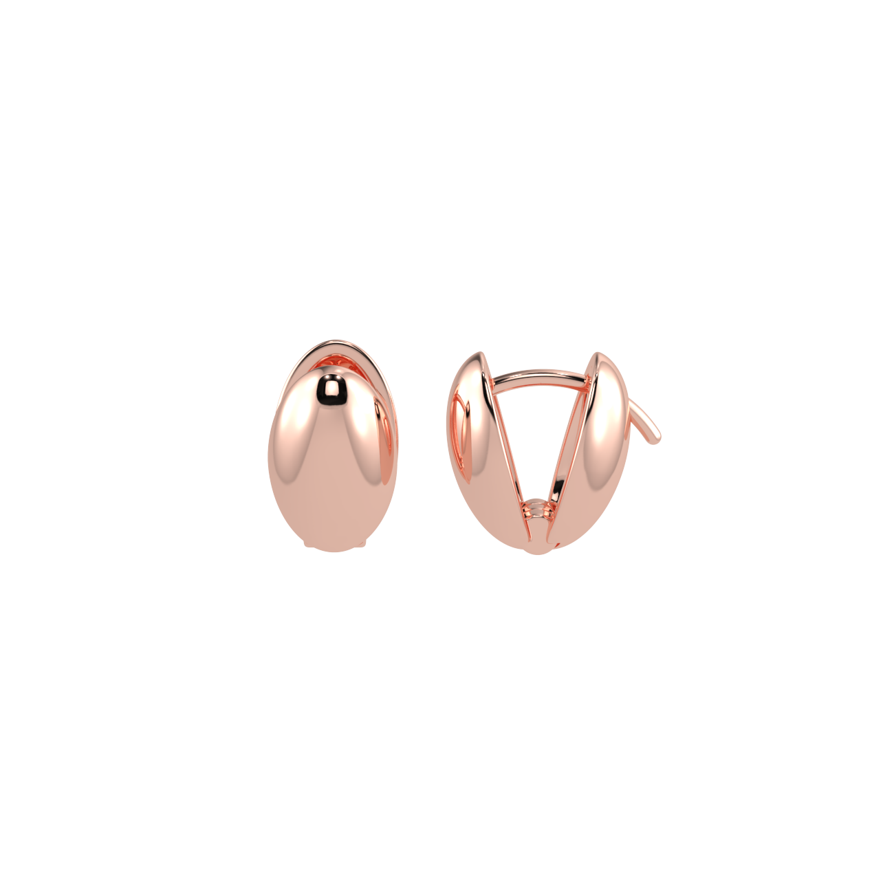 imperial chic rose gold earrings -18k rose gold plated