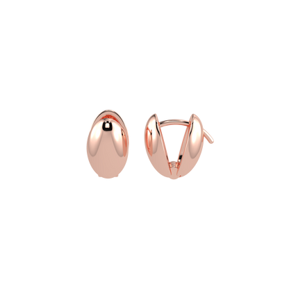 imperial chic rose gold earrings -18k rose gold plated